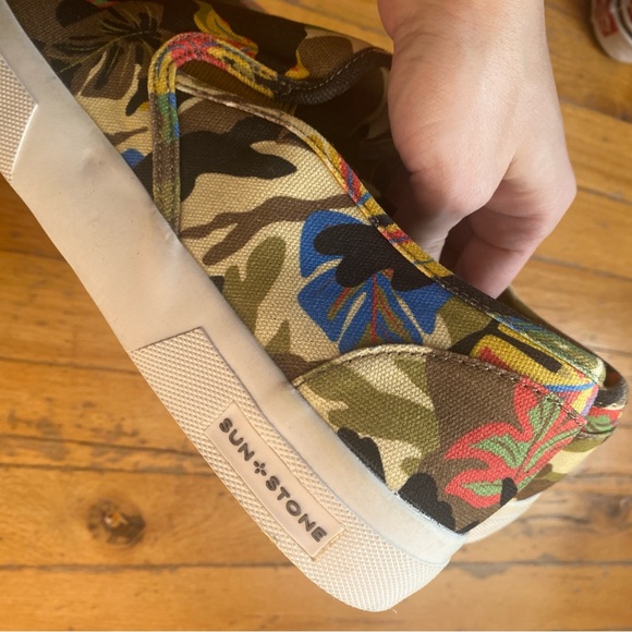 NWOT Sun + Stone Mens Reins Printed Loafer Slip-On Shoes - Picture 4 of 6